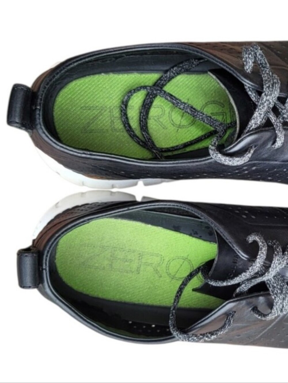 Cole Haan Zerogrand Leather Laser Cut Black Casual Sneaker Loafer Shoe Men 11.5 - Picture 8 of 14